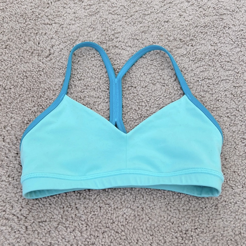 Reinette Sports Bra - 2 tone aqua